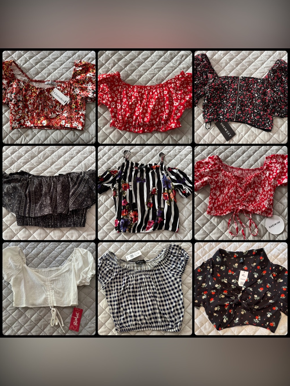 9 Juniors Crop Tops